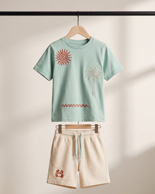 Sun & Beach Çocuk Şort Tişört Takımı