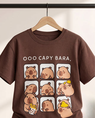 Ooo Capy Bara Baskılı 2'li Takım