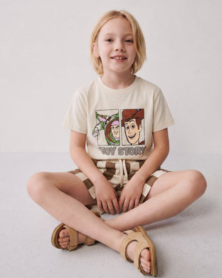 Toy Story Premium Pamuklu Çocuk Şort Takımı - Çizgili