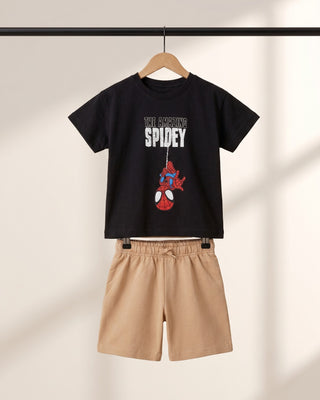 Spidey "Amazing Team" 2'li Şort-Tişört Takımı