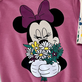 Minnie Çiçek Baskılı İkili Takım
