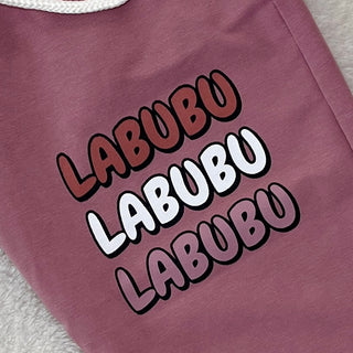 Labubu Çİçek Baskılı İkili Takım