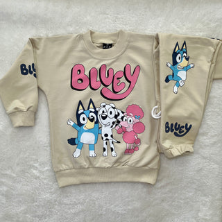 Bluey Baskılı İkili Takım