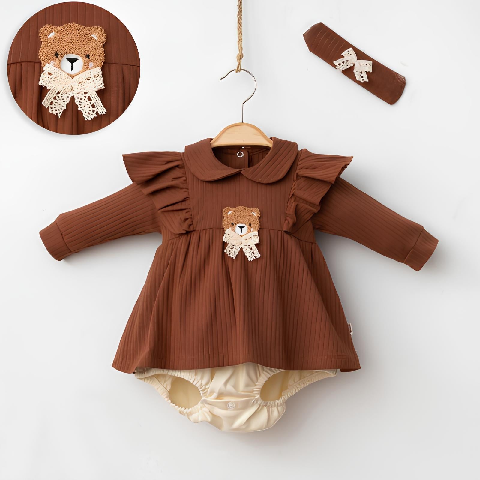 Cute Bear Romper Body Takım